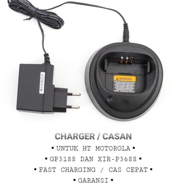 CHARGER HT MOTOROLA GP3188 CHARGER HT MOTOROLA XIR P3688