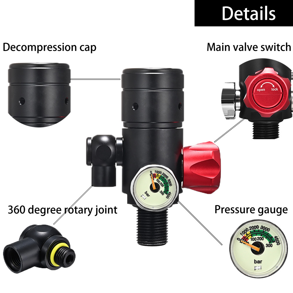 . Lung Tank Diving Mini Underwater Cylinder Scuba Diving Oxygen Tank 1L -