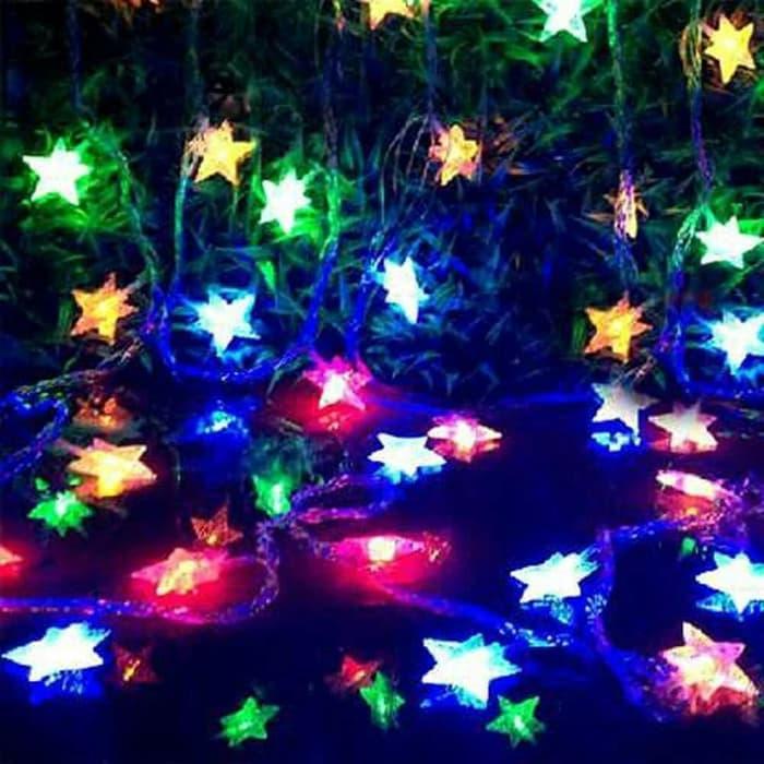 "New" TERBARU PANJANG FULL 10 METER - Lampu Hias Led Lampu Dekorasi Lampu Bintang Kelap Kelip 10