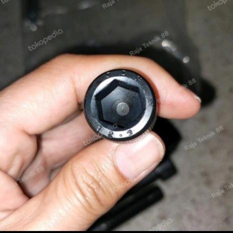 baut l baja m6x75, full drat partai