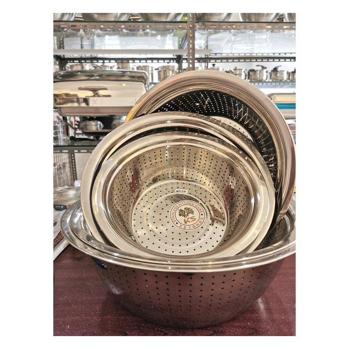 Baskom Bolong Stainless 40cm