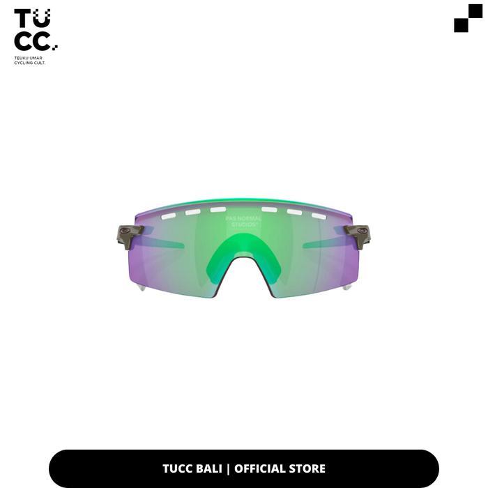 Kacamata Sepeda -- OAKLEY - Encoder Strike Vented Black Olive w/ Prizm Road Jade