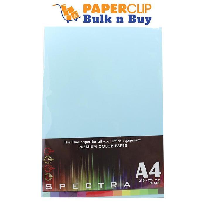 KERTAS HVS WARNA SPECTRA FANCY PASTEL 42180 A4 ISI 20 BLUE
