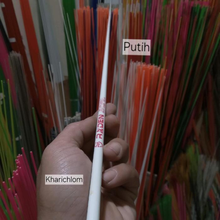 Stik fiber 200cm kaku 20batang tidak dipotong bisa pilih warna blank stick piber solid bahan joran
