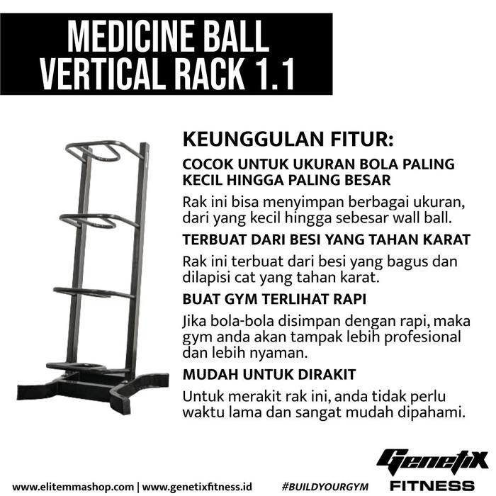 GENETIX FIT Medicine Ball Vertical Rack 1.1