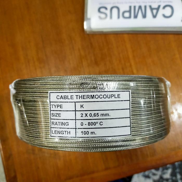 Kabel thermocouple type k 2 x 0.5 mm (Meteran)