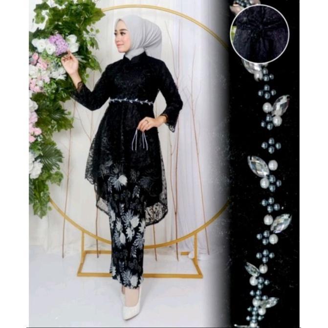 sar Kebaya Aurora Lesti Mutiara Payet//Setelan Kebaya Lesti Kejora//Atasan Kebaya Modern