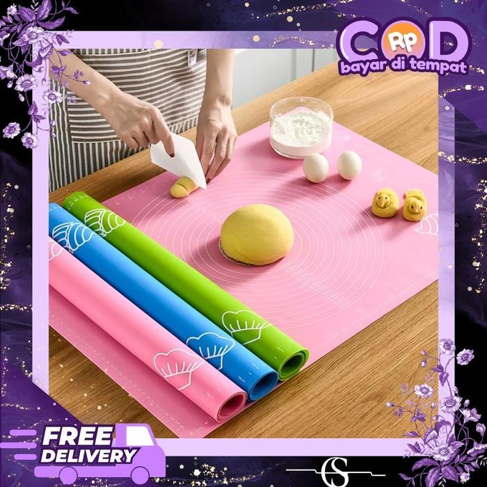 Alas Adonan Kue Silikon / Alas Bahan Adonan Kue / Alas Baking Pastry Adonan Kue Bahan Silikon