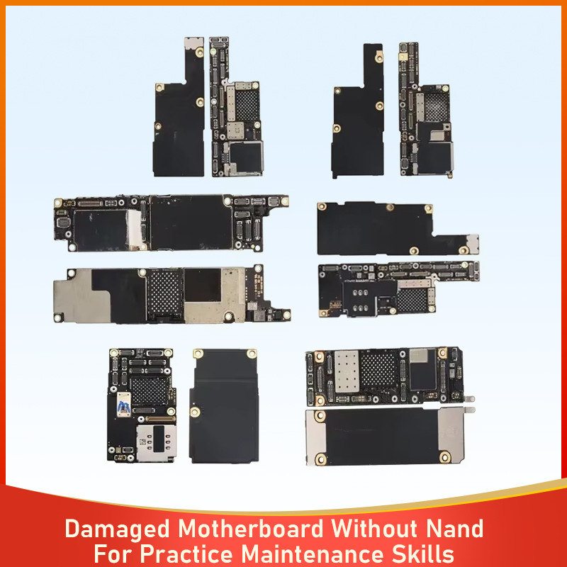 Damaged Motherboard For iPhone X XR XS 11 12 13 14 15 16 Pro Max Logic Board Without Nand For