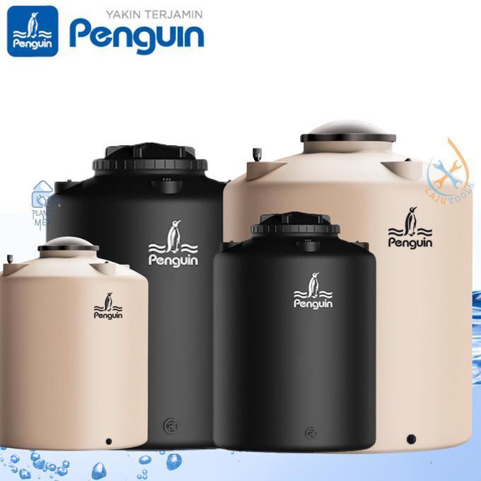 Ready Penguin Tangki Air Toren Air Tandon Air 300 L - 1.550 L Terbaru - Hitam, 300 Liter