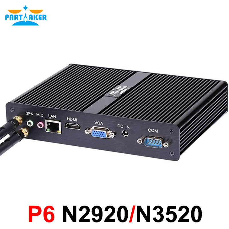 . Fanless Mini Pc Intel Celeron N2920 Pentium N3520 Windows 10 Pro Ac -