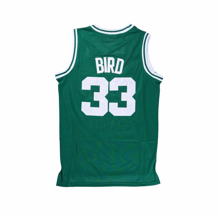 BORDIR Baju Jersey Basket Retro Larry Bird Boston Celtics Hijau