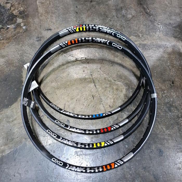 OXO rims velg mtb AM 29er 32hole alloy Doublewall sepasang