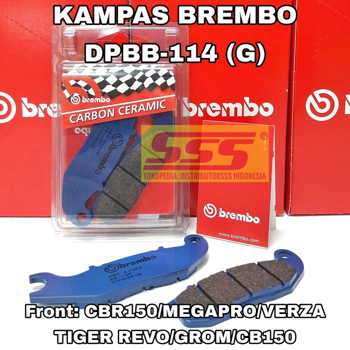 Brembo Dpbb114 Kampas Rem Depan Discpad Cbr150 Verza Cb150 Grom Tiger