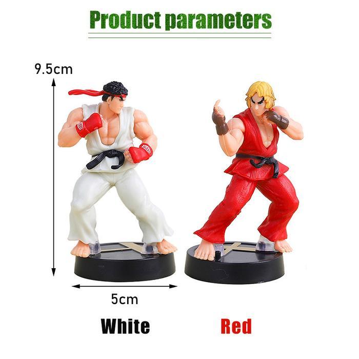 NEW Neca Street Fighter Action Figure Koleksi Karakter Ryu, Ken, Guile PVC Original Boneka Ryu vs