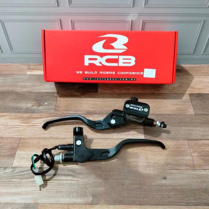 TERLARIS Paket Master Rem RCB Kotak 14MM E-3 Dan Kopling RCB E-2/E-3 Warna Silver/black (Bisa Di