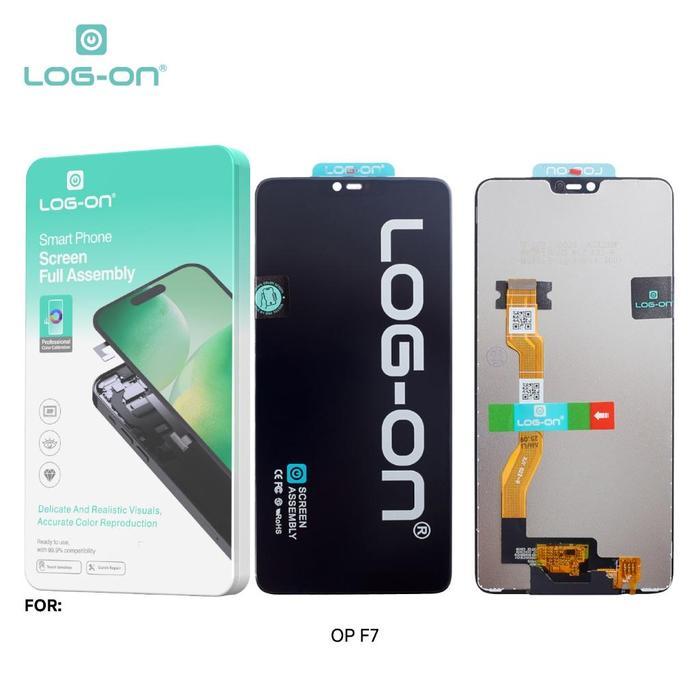 LOG-ON LCD TOUCHSCREEN UNTUK OPPO F7 CPH1819 F7 PRO CPH1821 LCD TS FULLSET Layar HP Touchscreen