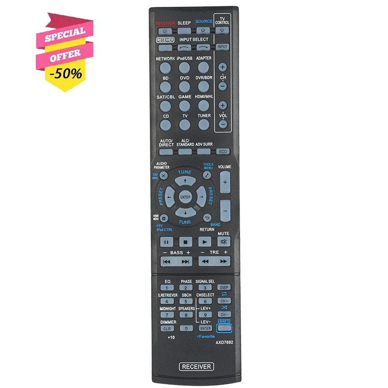 AXD7692 Remote Control For Pioneer AV Receiver VSX-43 VSX-528 VSX-823 VSX-828 VSX-5231 VSX-528-S