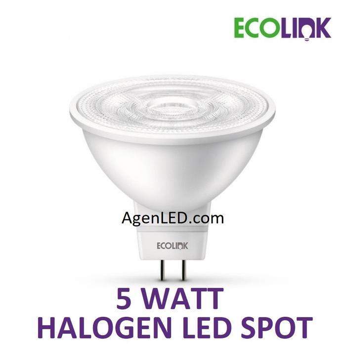 "New" ECOLINK Lampu HALOGEN LED 5W MR 16 Spotlight 5 w watt spot 36D MR16