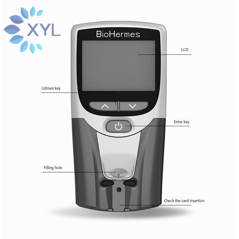 Biohermes Rapit Test Pocket Portable Handle Hba1c Analyzer/Blood Group Testing Equipment Glucose