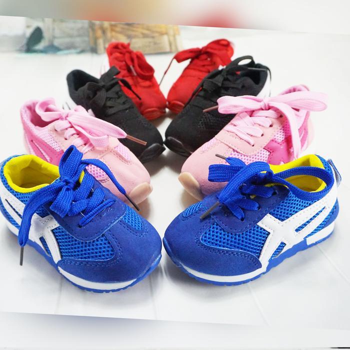 [ Tomkins Warrior Style ] Sepatu Anak Running Max Sneakers Shoes Cewek Perempuan - Pink
