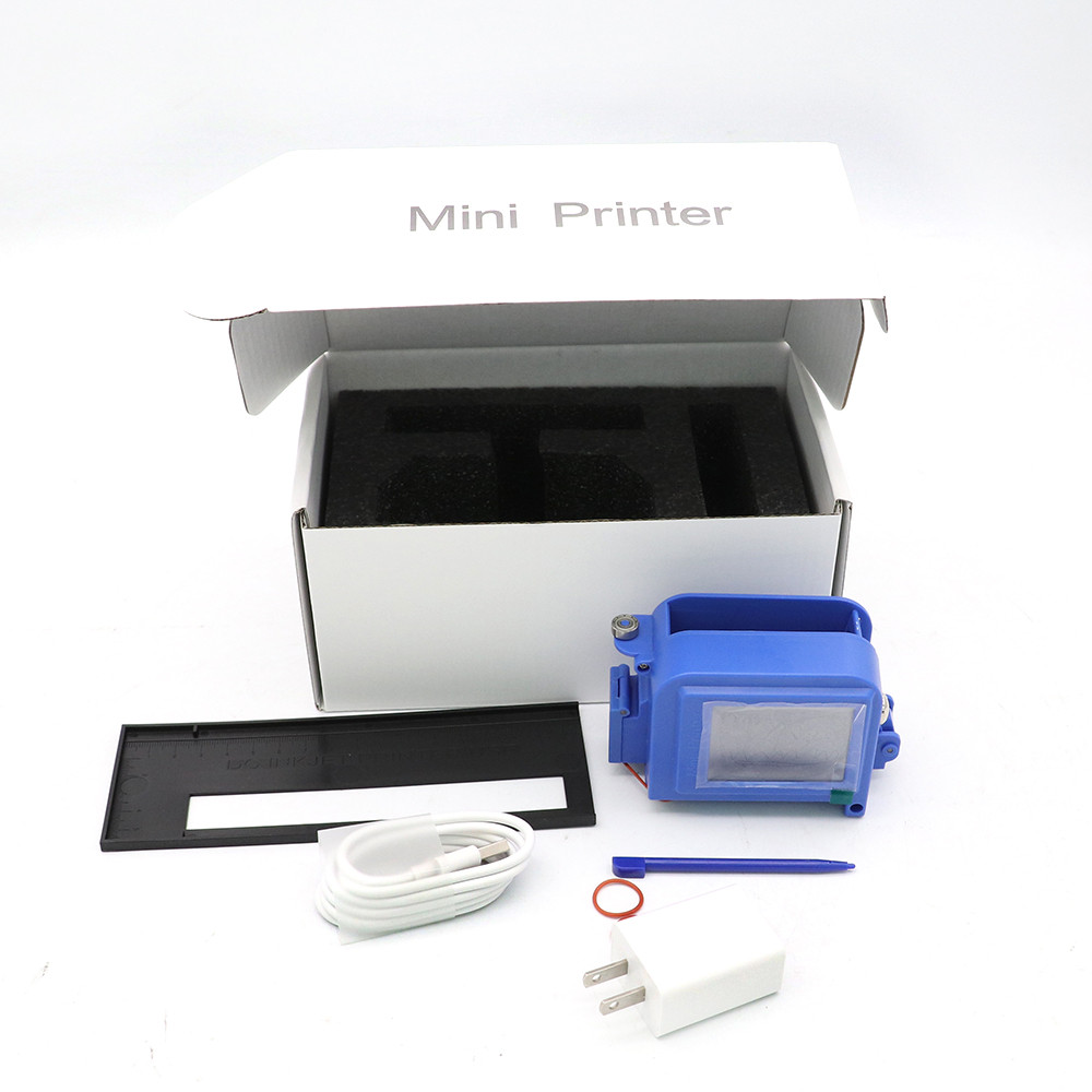 . Mini Portable Printer Qr Bar Batch Code Date Number Logo Expiry -