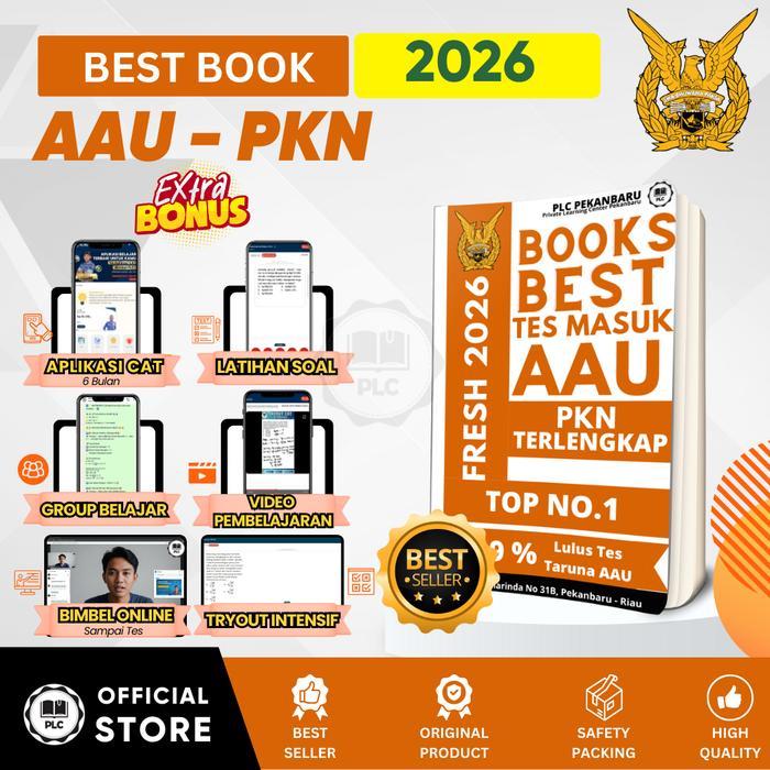 PLC Buku Pkn Tes Masuk AAU 2026 Original Plc Pekanbaru Kualitas Terjamin Latihan Soal Lengkap Rumus