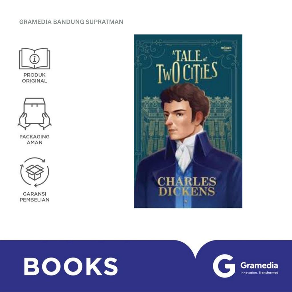 Gramedia Bandung Supratman | Buku Novel A THE TALE OF TWO CITIES (REPUBLISH 2025) | Novel Karya Char