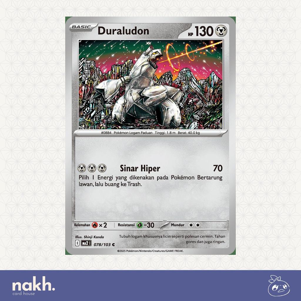 Kartu Pokemon TCG Indonesia Kobaran Biru MA2 078/103 Duraludon