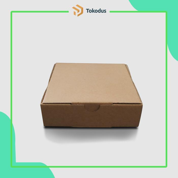 Tokodus Kardus Polos Diecut Uk 12 x 12 x 3,5 cm E-flute Corrugated Cokelat Single Wall