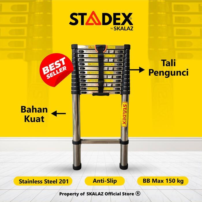 Tangga Teleskopik Single Stadex by Skalaz 3,5 mtr