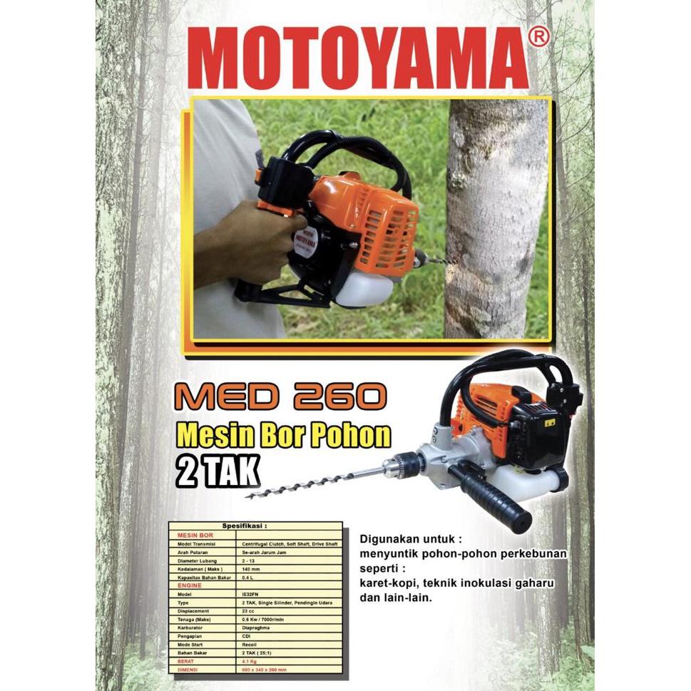 Pohon Perkebunan Karet Kopi Sawit Gaharu Mesin Bor