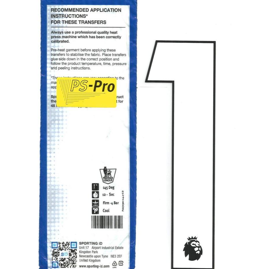 Ps Pro Sid 2017-19 / Putih = Angka (Customize). Liga Domestik. Epl