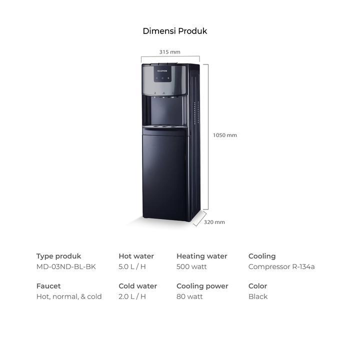 Maspion Dispenser Standing Galon Bawah MD-03NDBL