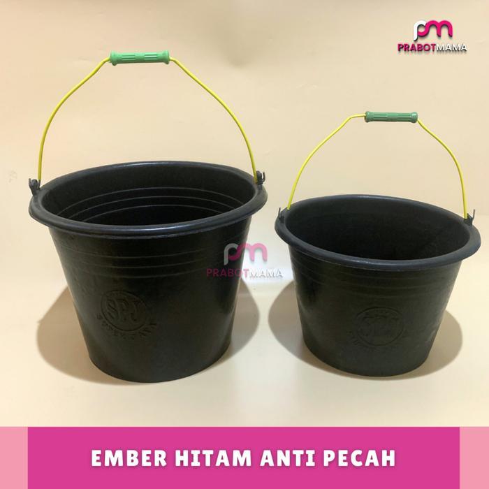 Ember Hitam Anti Pecah/ Ember Plastik Hitam / Timba Plastik HItam