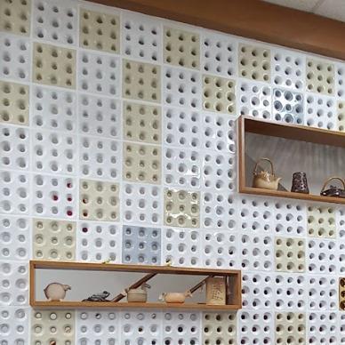 Roster Keramik Minimalis Lubang Angin Minimalis Mukura Ping 20 x 20 cm