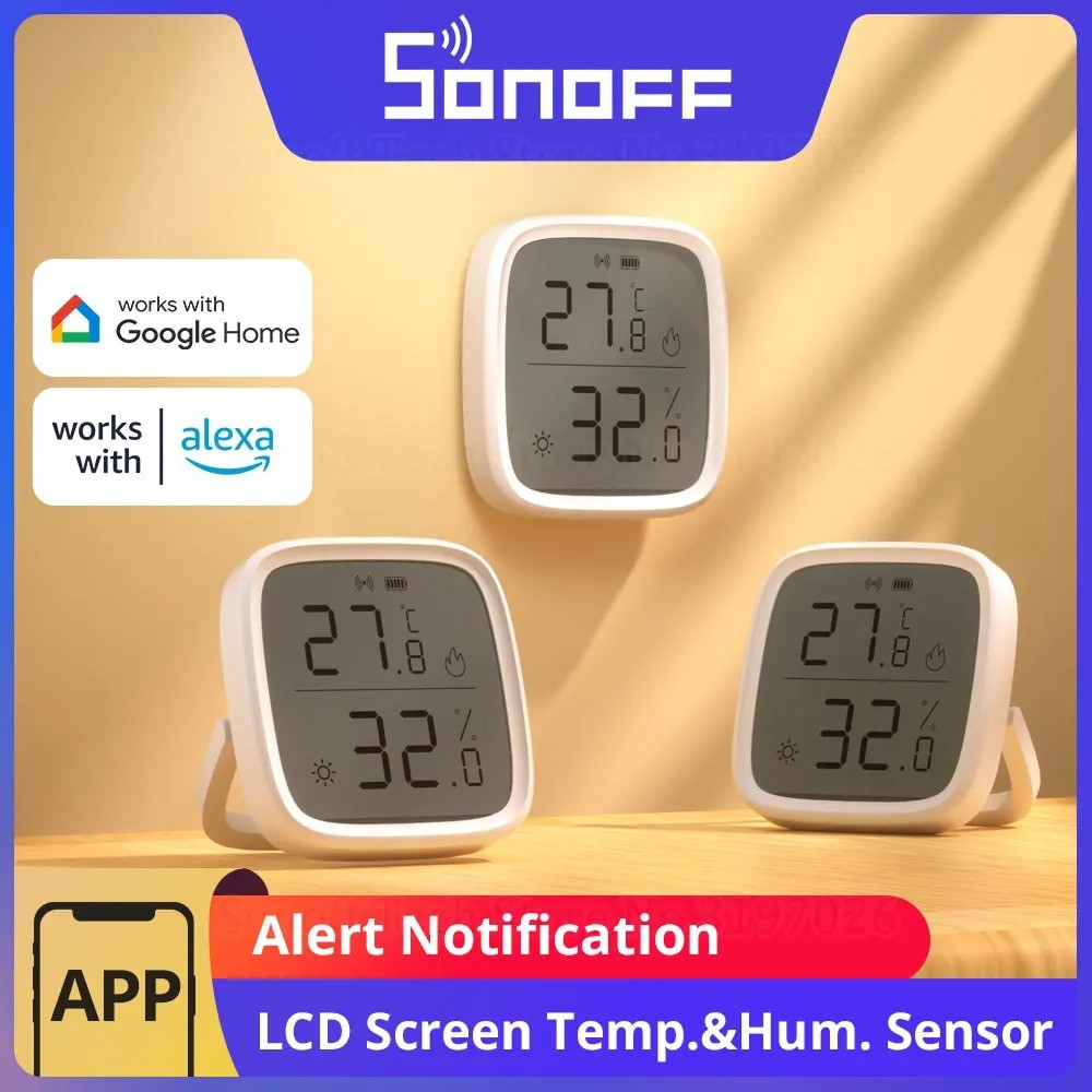 SONOFF SNZB-02D Zigbee Temperature Humidity Sensor SNZB 02D ZigBee Standard Compatible Smart Scene