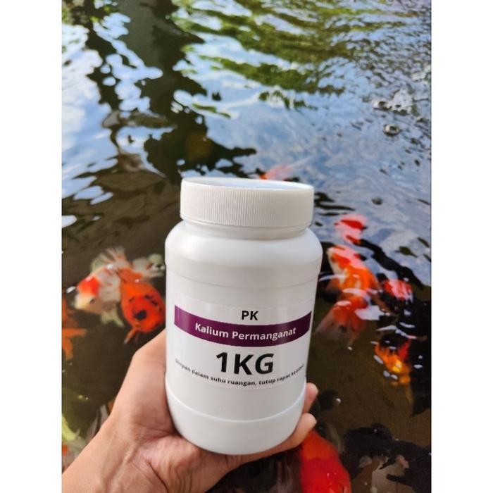 TERLARIS KALIUM PERMANGANAT PK OBAT IKAN 1KG EFEKTIF FLUKES READY
