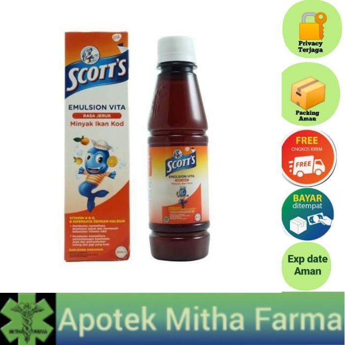 Sedia SCOTT'S EMULSION MULTIVITAMIN ANAK 200ml