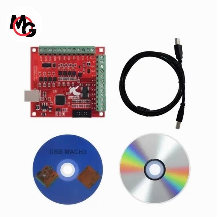 Termurah CNC USB MACH3 100Khz Breakout Board 4 Axis Interface Driver