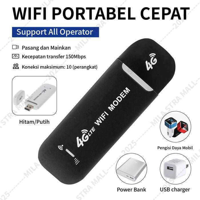 Modem Wifi 4G Usb Mifi/100Mbps Mini Wifi/Modem Wifi Travel Mobile/Plug And Play/Semua