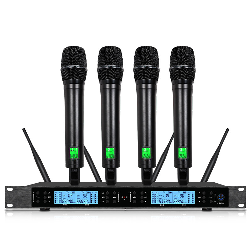 4-channel wireless microphone professional gooseneck headset lavalier microphone singing stage