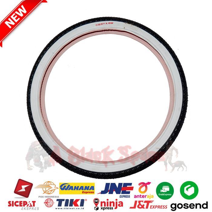 Ban Luar Sepeda Ukuran 20x1.75 SWALLOW List Putih Ban Luar Sepeda Seli
