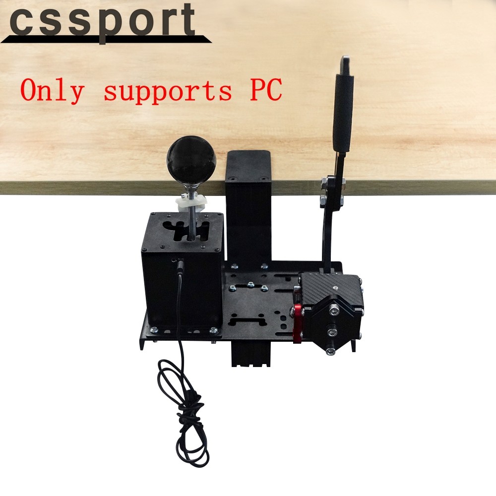 Universal Desk Mount Handbrake/Hall Sensor Gear Simulator Shifter/Sequential Shifter H Gear Shift