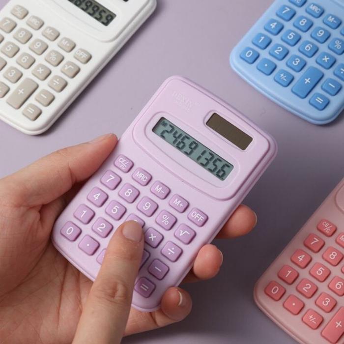 "New" [MILOLI] MINI CALCULATOR Small Desain Minimalis Portable Kalkulator Alat Hitung Aesthetic -