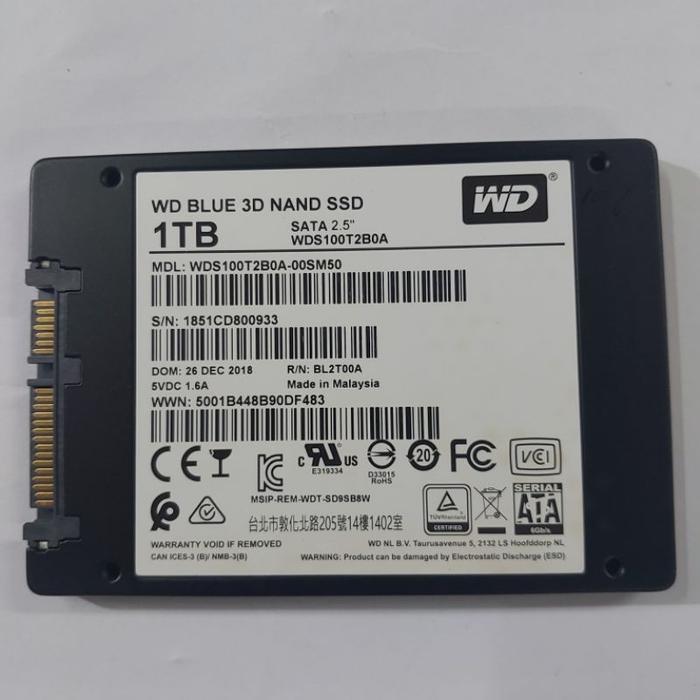 hardisk ssd sata 1tb wdc wd blue 3d nand murah