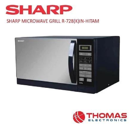 Microwave Oven with Grill Sharp 25 Liter R-728(K)IN HITAM