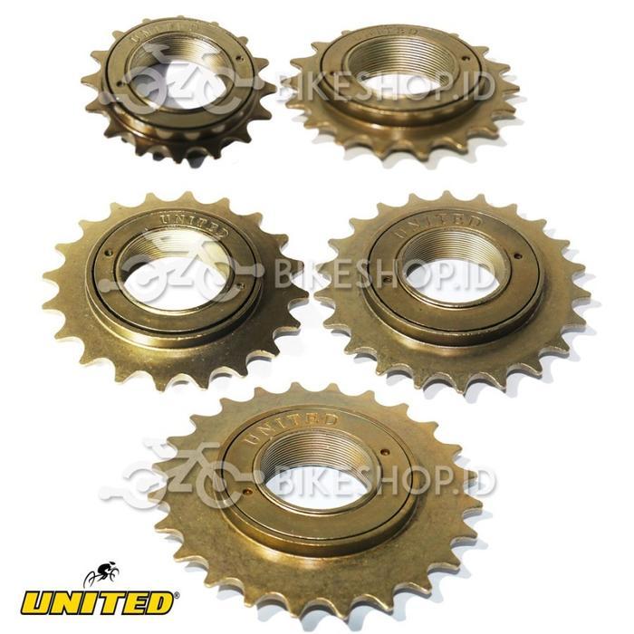 Freewheel gear sepeda united 16 18 20 22 24 T dart belakang new *