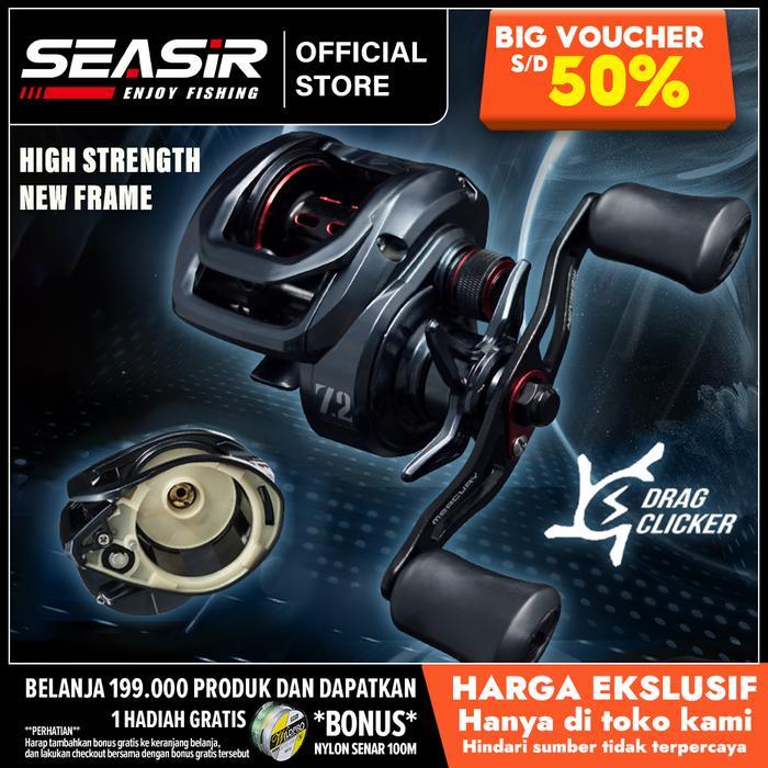 SEASIR MERCURY x Seahunter Turbo Pro Brutus Pro Reel Pancing Baitcasting Fishing Reel,Drag