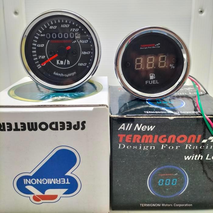Speedometer Kilometer Jarum Amper Bensin Digital Paketan Led All Motor